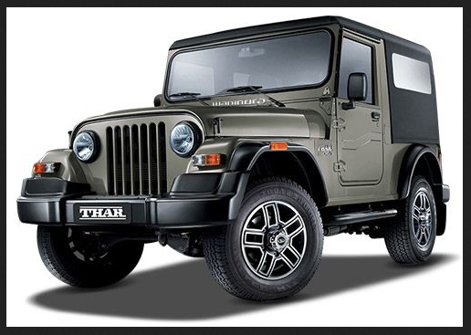 Mahindra Thar old generation self drive car rental in Kashmir